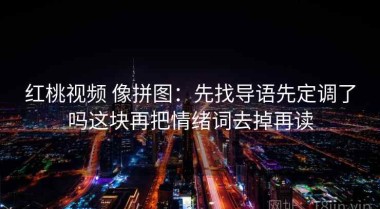 红桃视频 像拼图：先找导语先定调了吗这块再把情绪词去掉再读