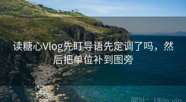 读糖心Vlog先盯导语先定调了吗，然后把单位补到图旁