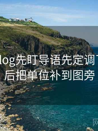 读糖心Vlog先盯导语先定调了吗，然后把单位补到图旁